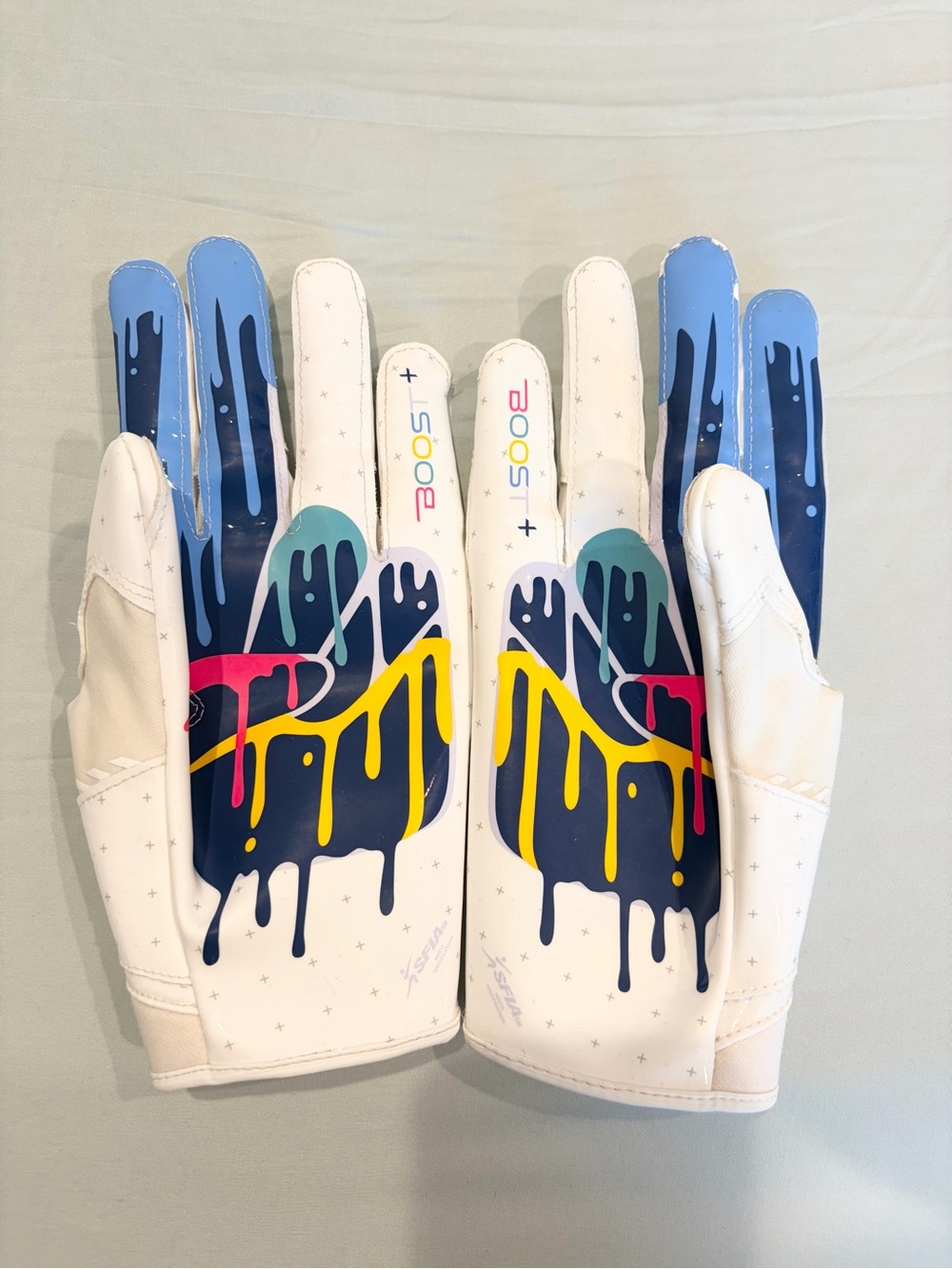 Grip Boost Peace Stealth 6 Boost Plus Football Gloves - Size Adult Large